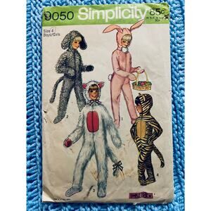 Simplicity 9050 sewing pattern cat bunny costume kid size 4